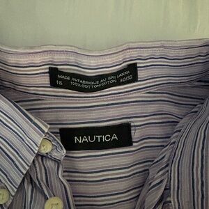 Michael Kors Men's Purple Striped Shirt